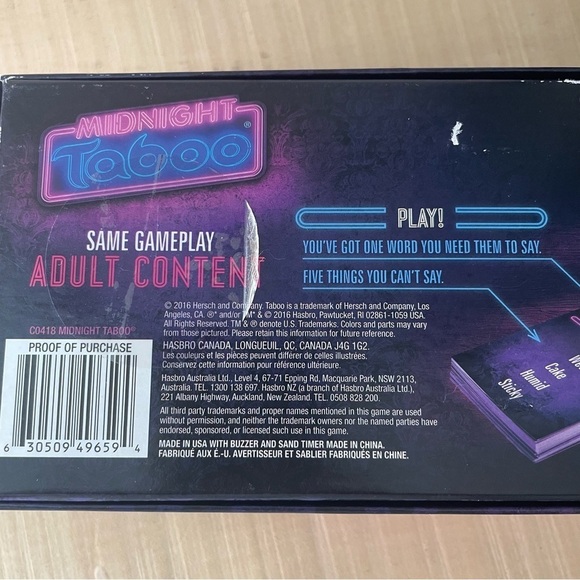 $15 SALE Midnight Taboo Party Friends Game Night Adults Fun - Picture 4 of 11